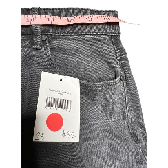 New Anthropologie Unpublished Margaux Cropped Demi Flare in Coal size 28 - Picture 5 of 12